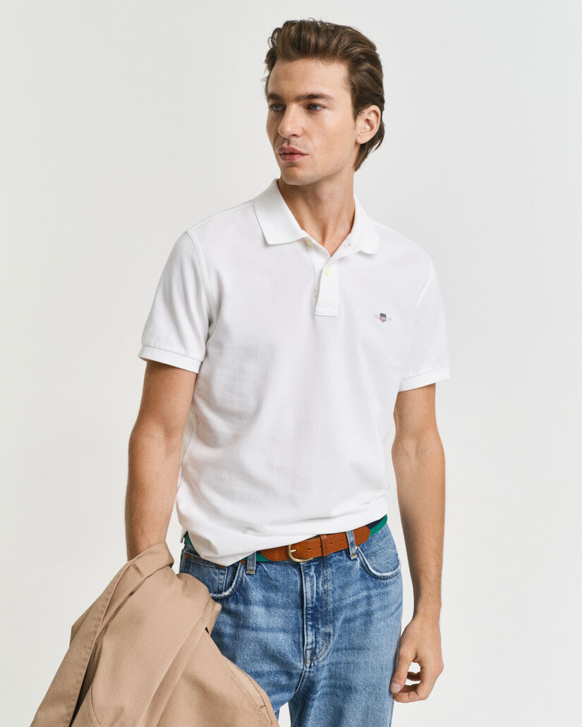 Slim Fit Archive Shield Piqué Poloshirt
