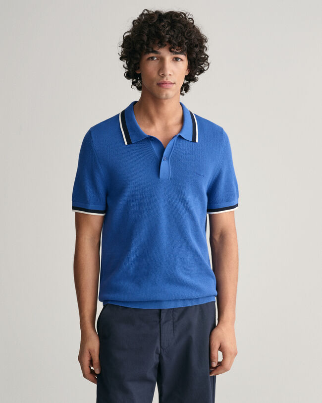 Baumwoll Piqu&eacute; Poloshirt