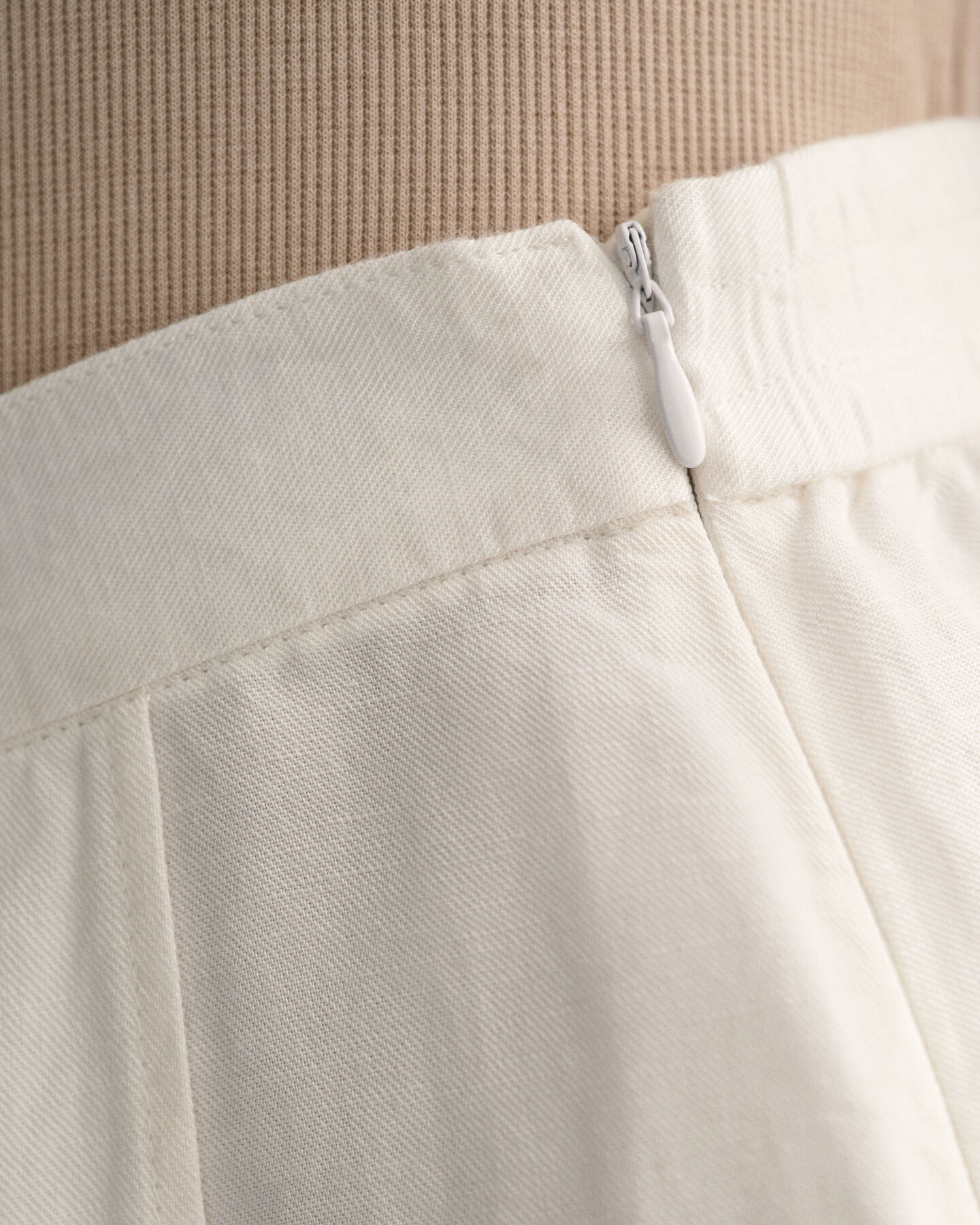 Leinen Viskose Midirock