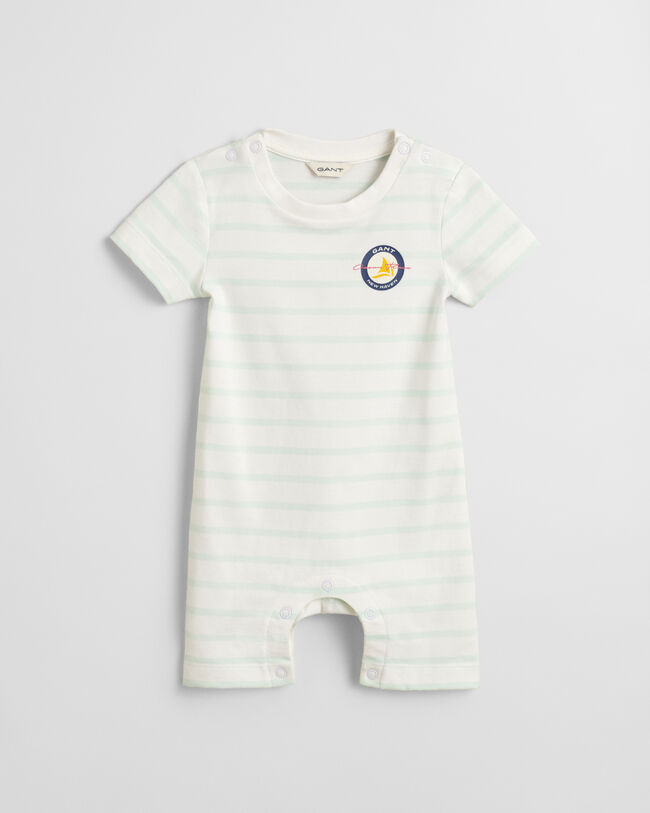 Baby Jersey Strampler mit Streifen