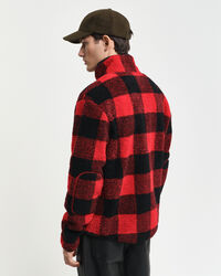 Karierte Fleecejacke