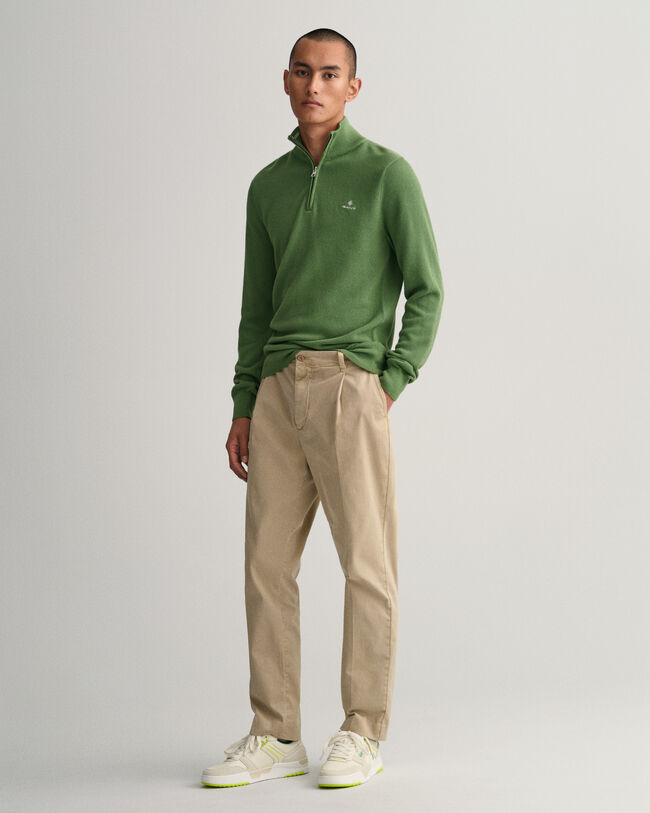 Troyer aus Baumwoll-Piqu&eacute;