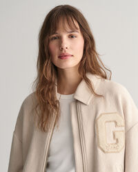 Strukturierte Varsity Jacke