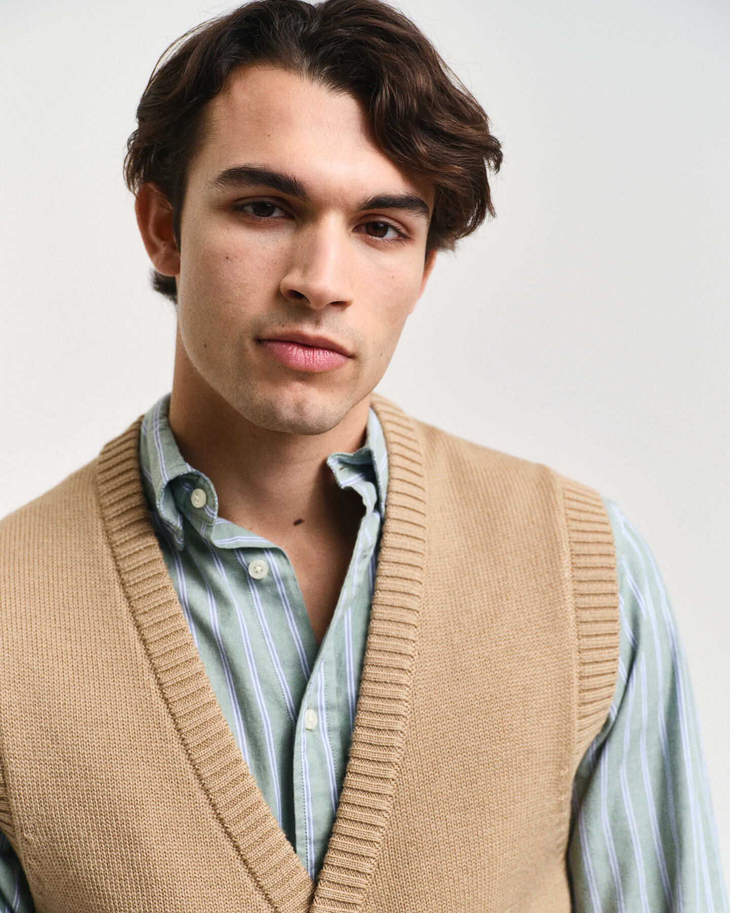 Geknöpfte Weste aus Wolle