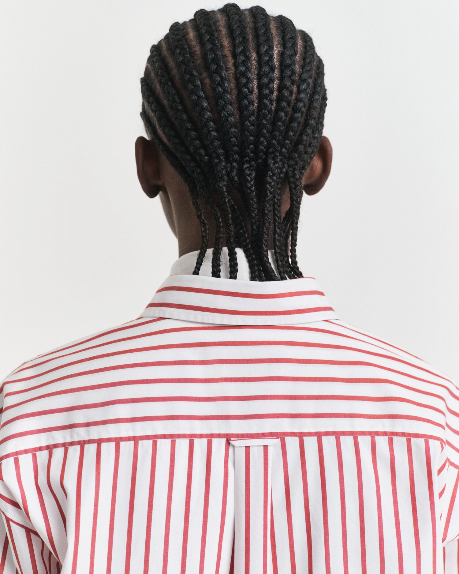 Regular Fit Classic Popeline Bluse mit Streifen