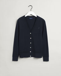 Leichte V-Neck Strickjacke aus Baumwolle