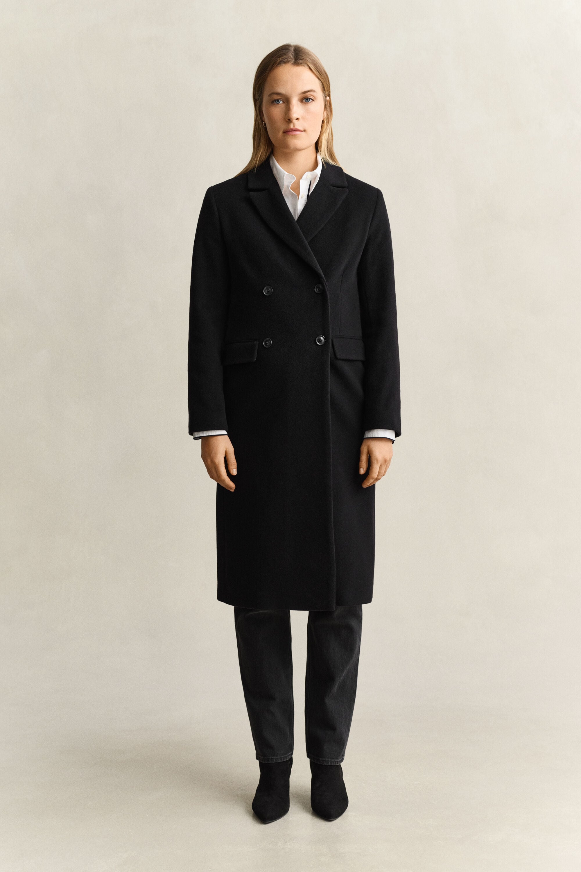 Wool Cashmere Blend Coat