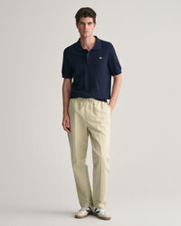 Strukturierter Polopullover aus Baumwolle