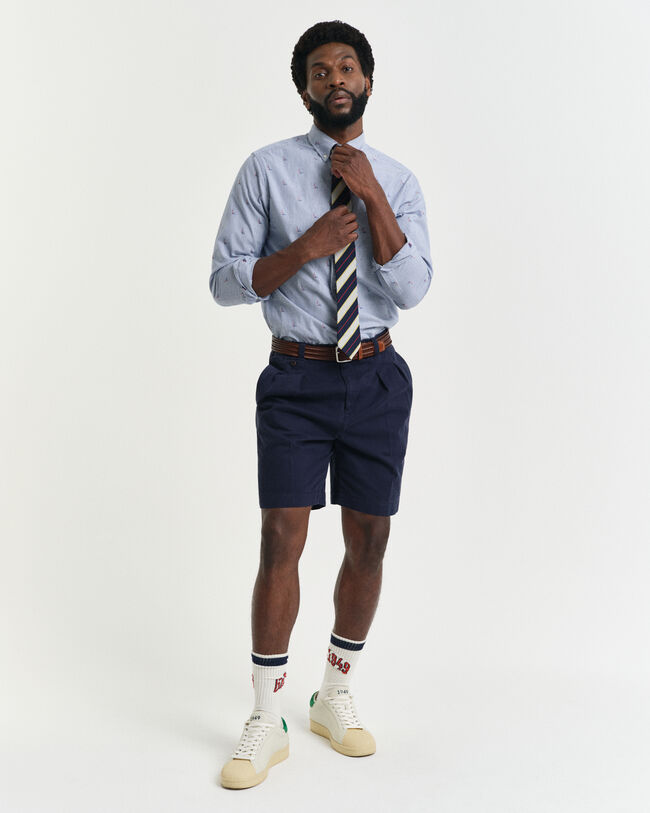 Relaxed Fit Chinoshorts aus Baumwolltwill