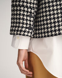 Verk&uuml;rzte Houndstooth Jacke