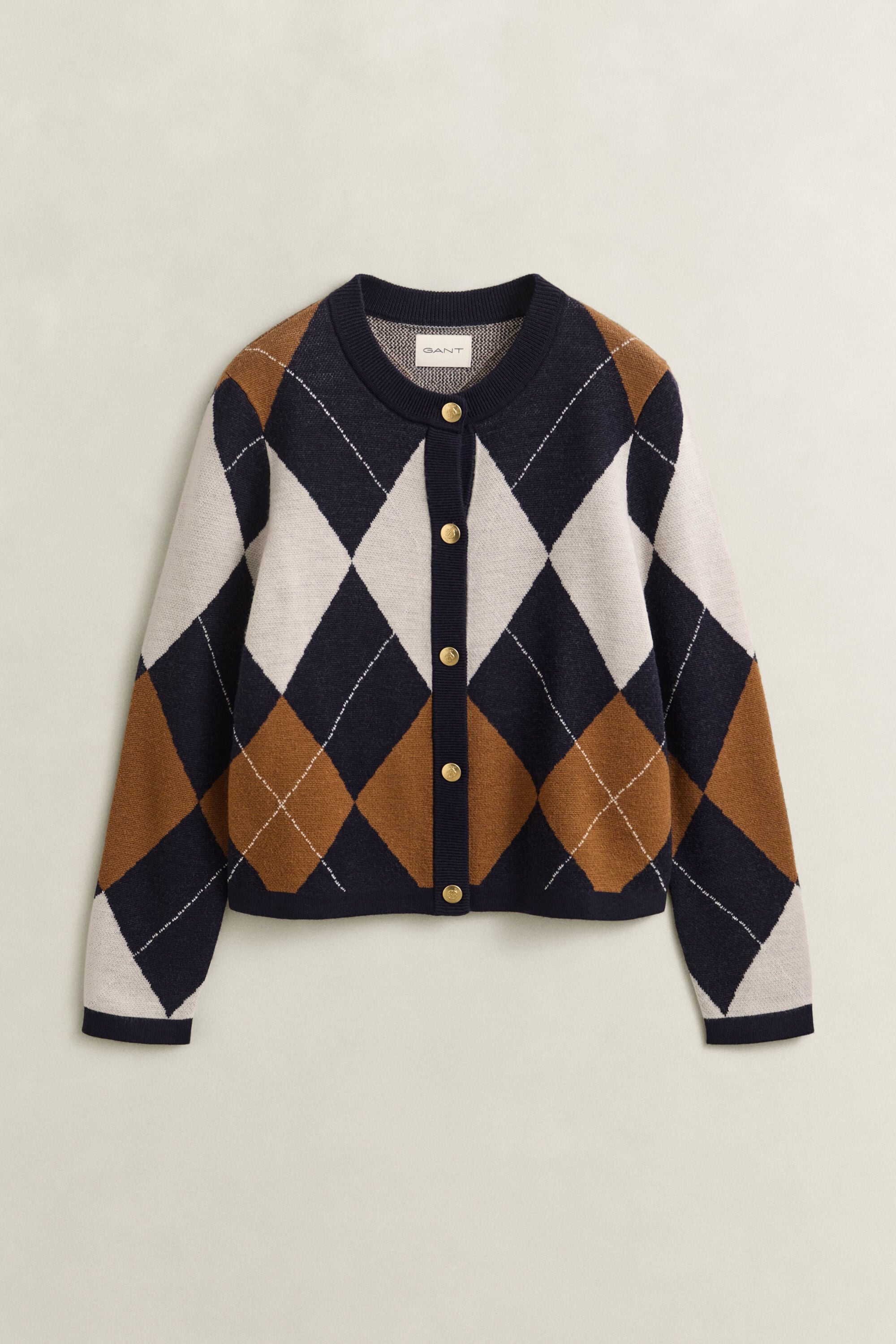 Strickjacke mit Argyle-Muster