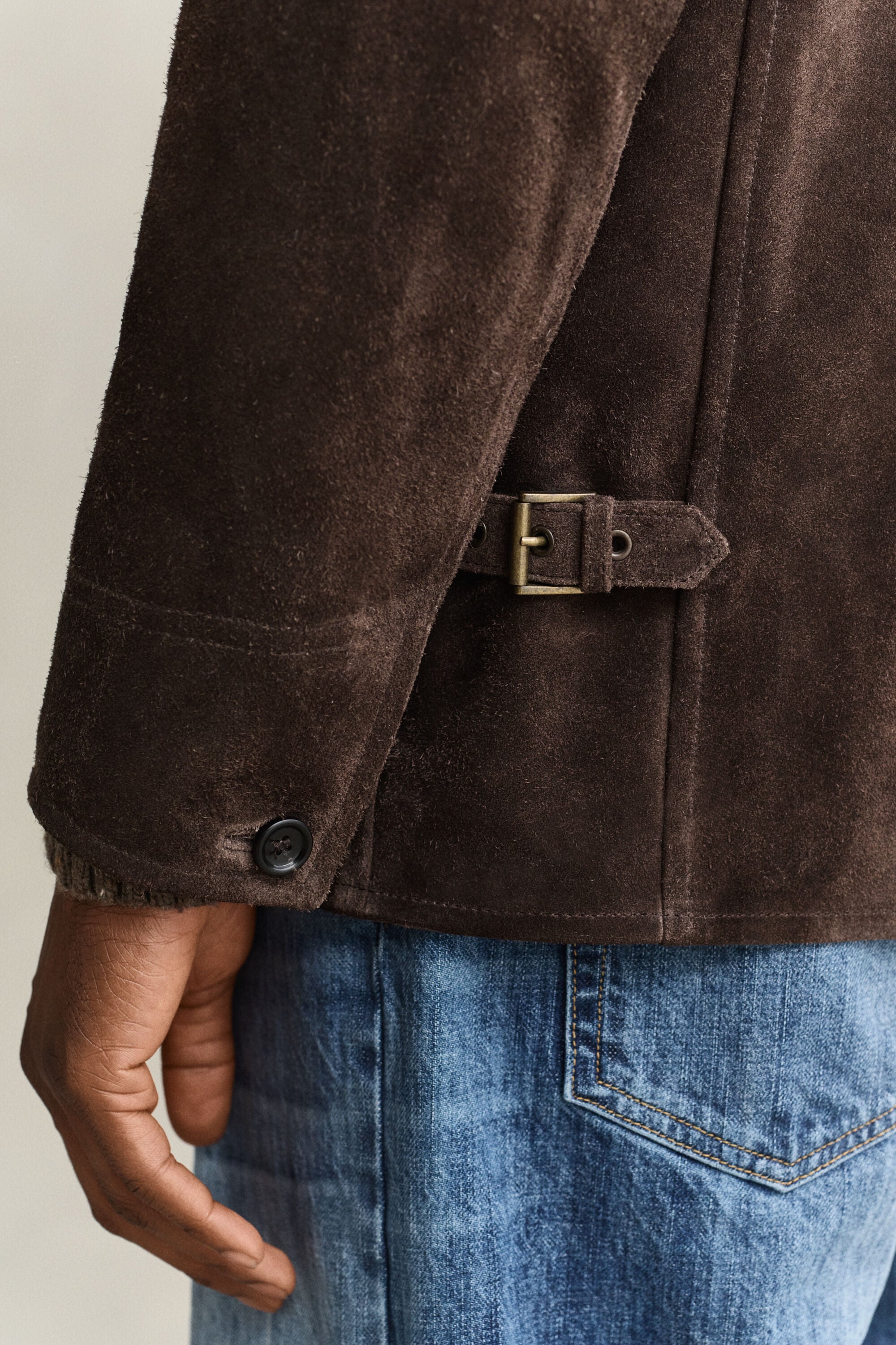 Suede Mid Length Jacket