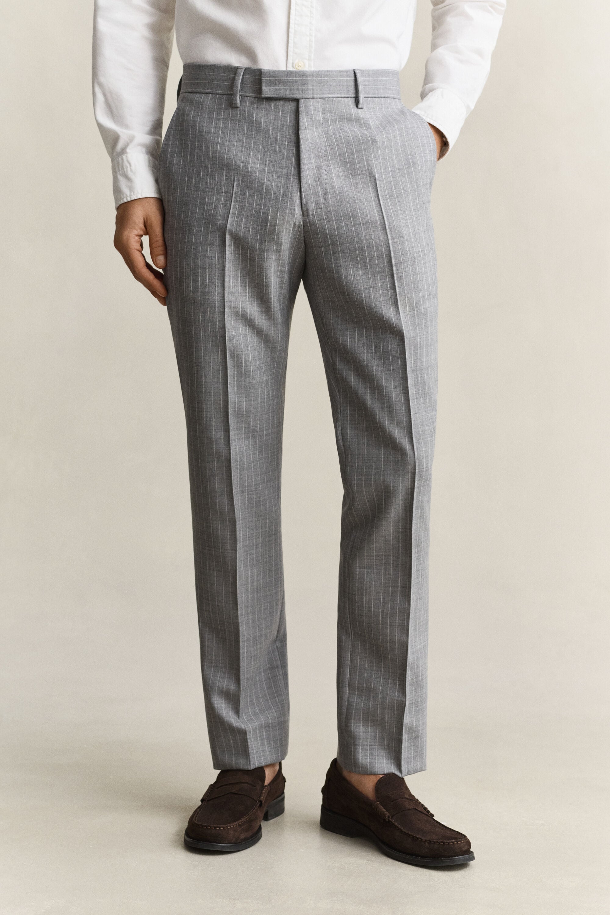 Pinstriped Suit Pants