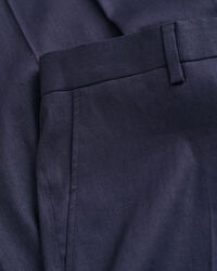 Slim Fit Baumwoll Leinen Anzughose