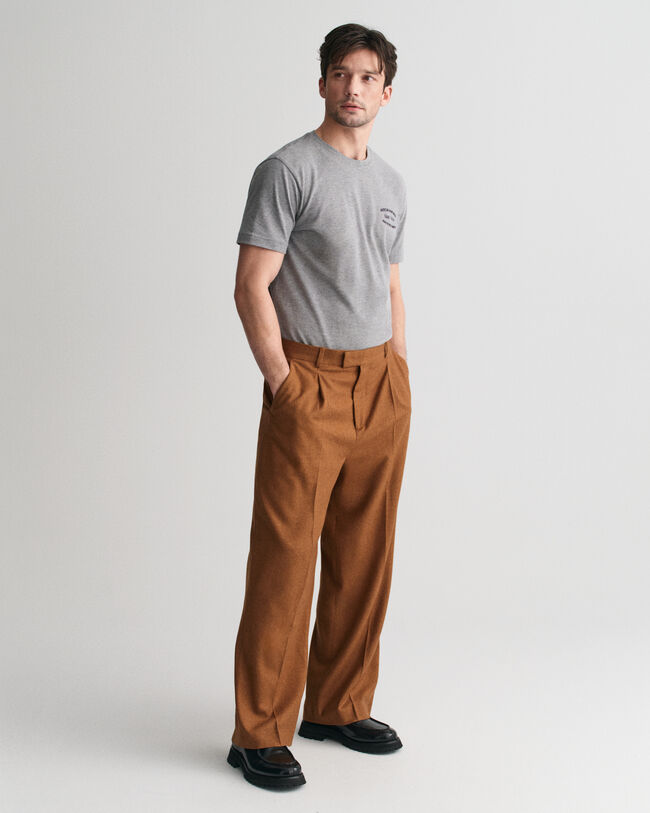 Piqu&eacute; T-Shirt mit kleiner Grafik