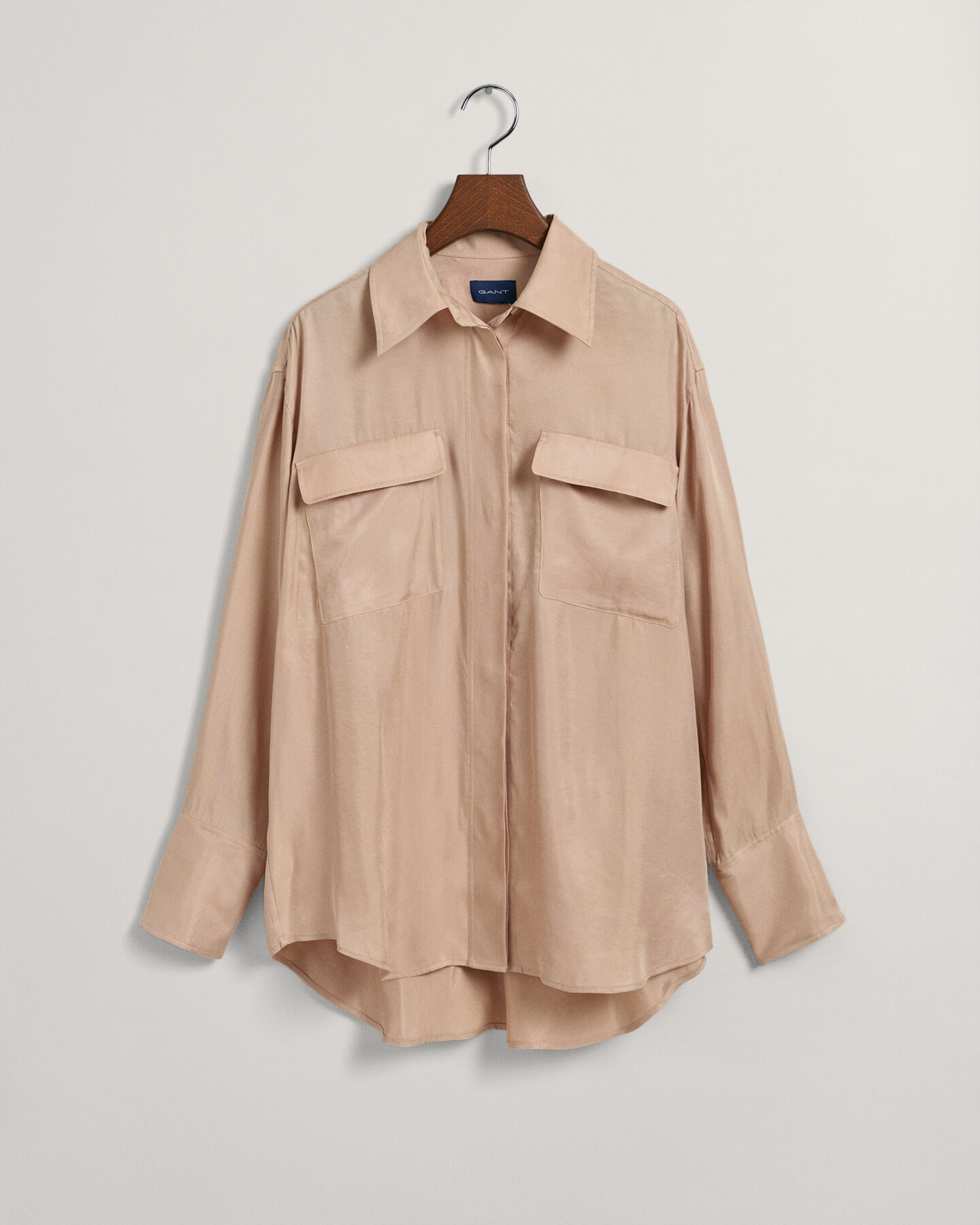 Relaxed Fit Bluse mit Pattentaschen