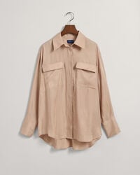 Relaxed Fit Bluse mit Pattentaschen