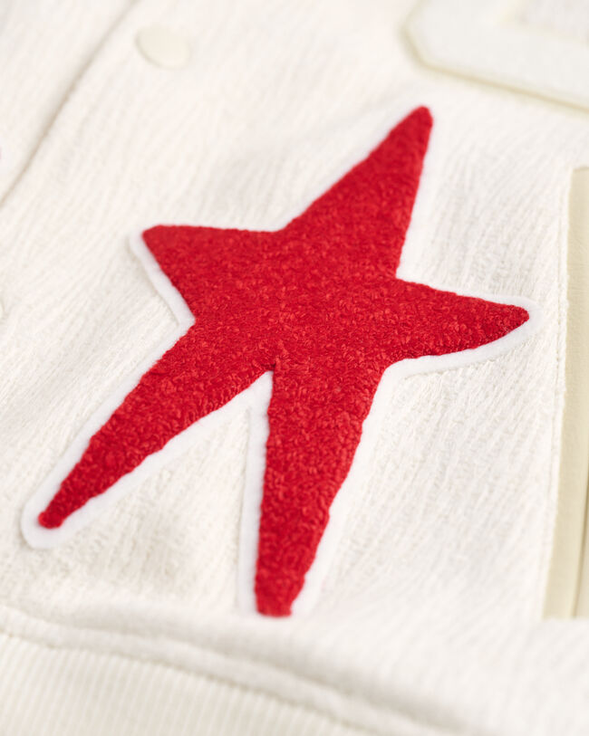 Blank Canvas Project x Kilo Kish Bouclé Varsity Jacket