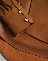 Wrangler x GANT Leder Bluse mit Schluppe