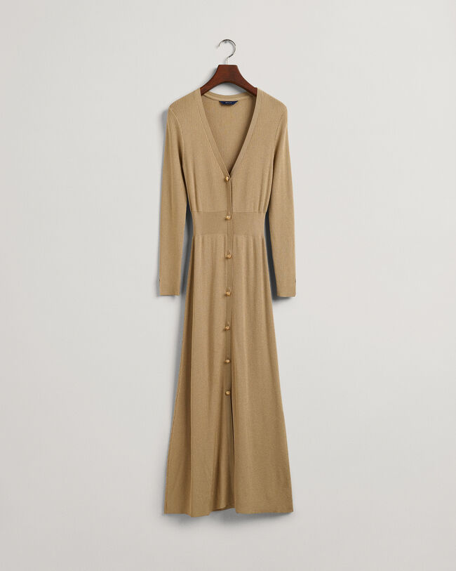 Geripptes Cardigan-Kleid