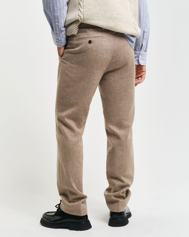 Slim Fit Herringbone Anzughose