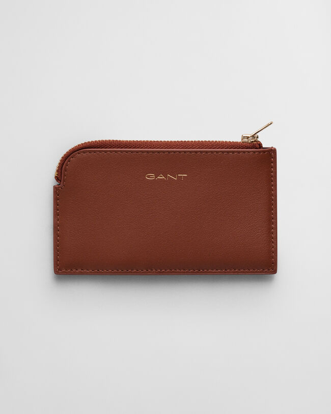 Kartenetui aus Leder mit Reißverschluss