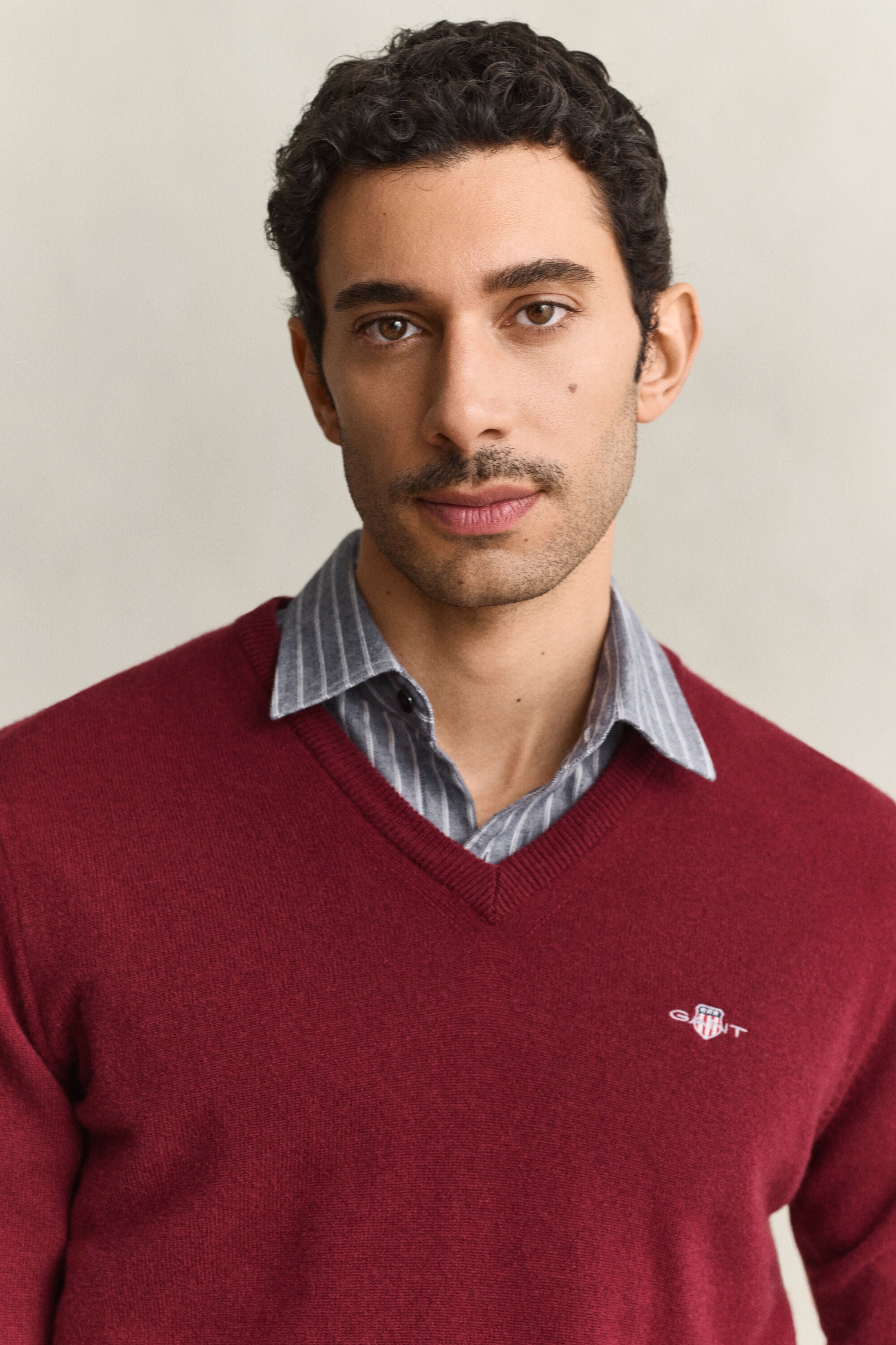 V-Neck Pullover aus Lambswool