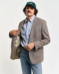 Regular Fit Glen Check Sakko