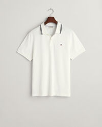 Seasonal Essential Tipped Piqu&eacute; Poloshirt mit Kontrast