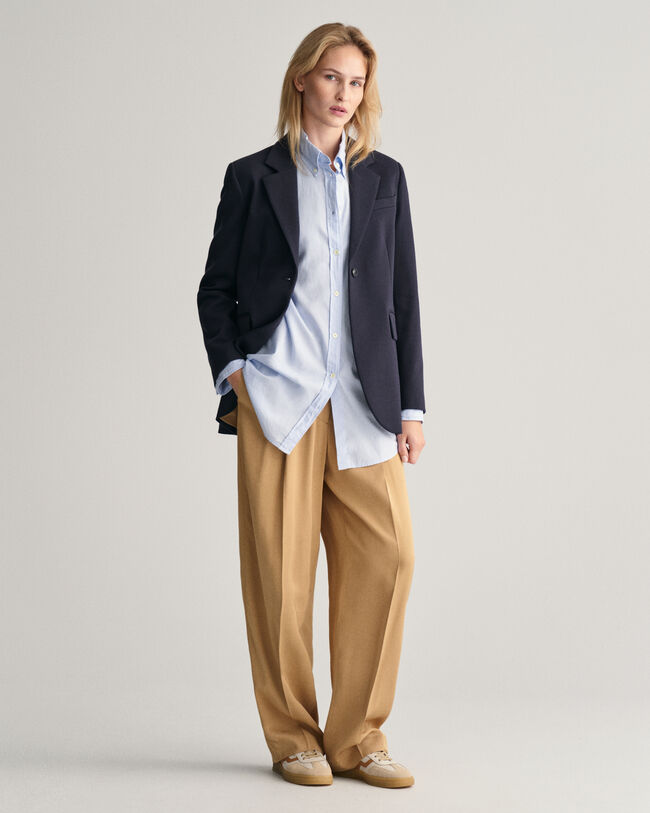 Oversized Fit Luxury Oxford-Bluse