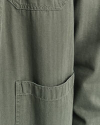 Regular Fit Herringbone Workwear Hemdjacke