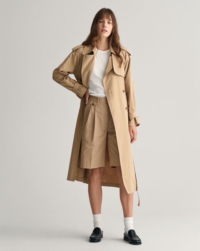 Relaxed Fit Chinoshorts mit Bundfalten