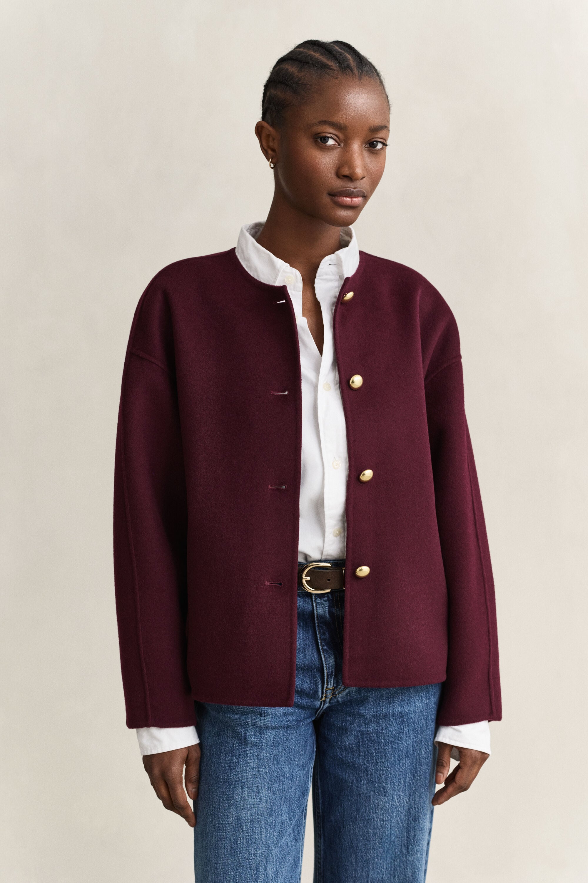 Veste cousue main
