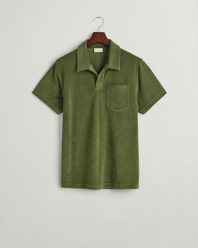 Terry Cloth Piqu&eacute; Poloshirt