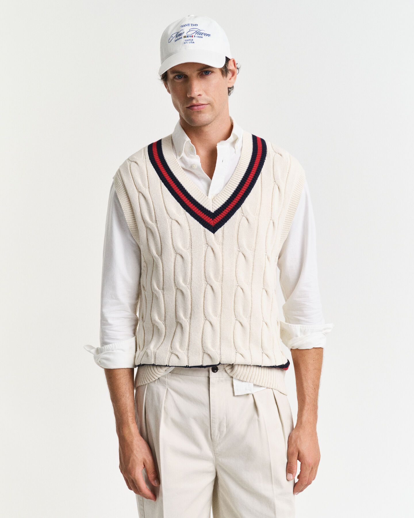 Zopfstrick Pullunder