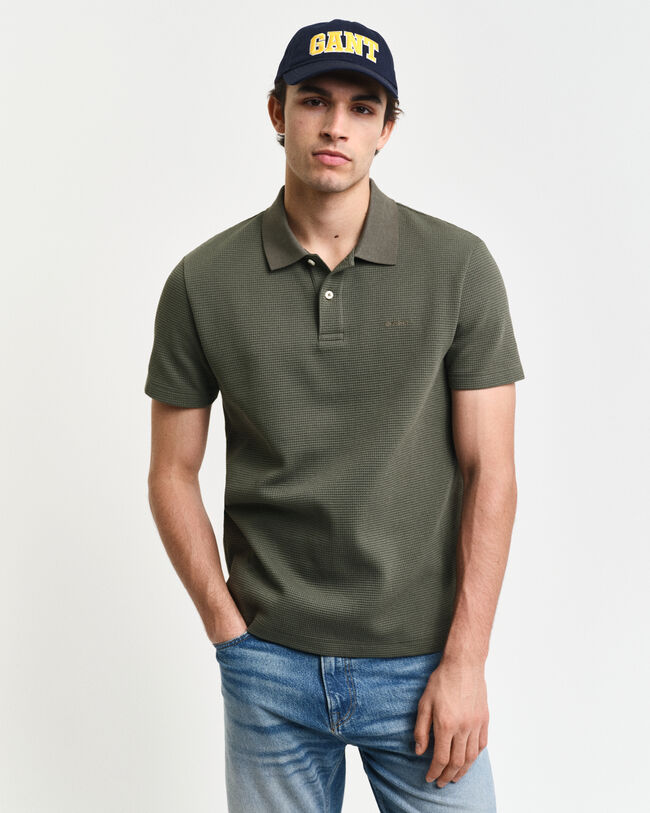 Waffle Textured Poloshirt