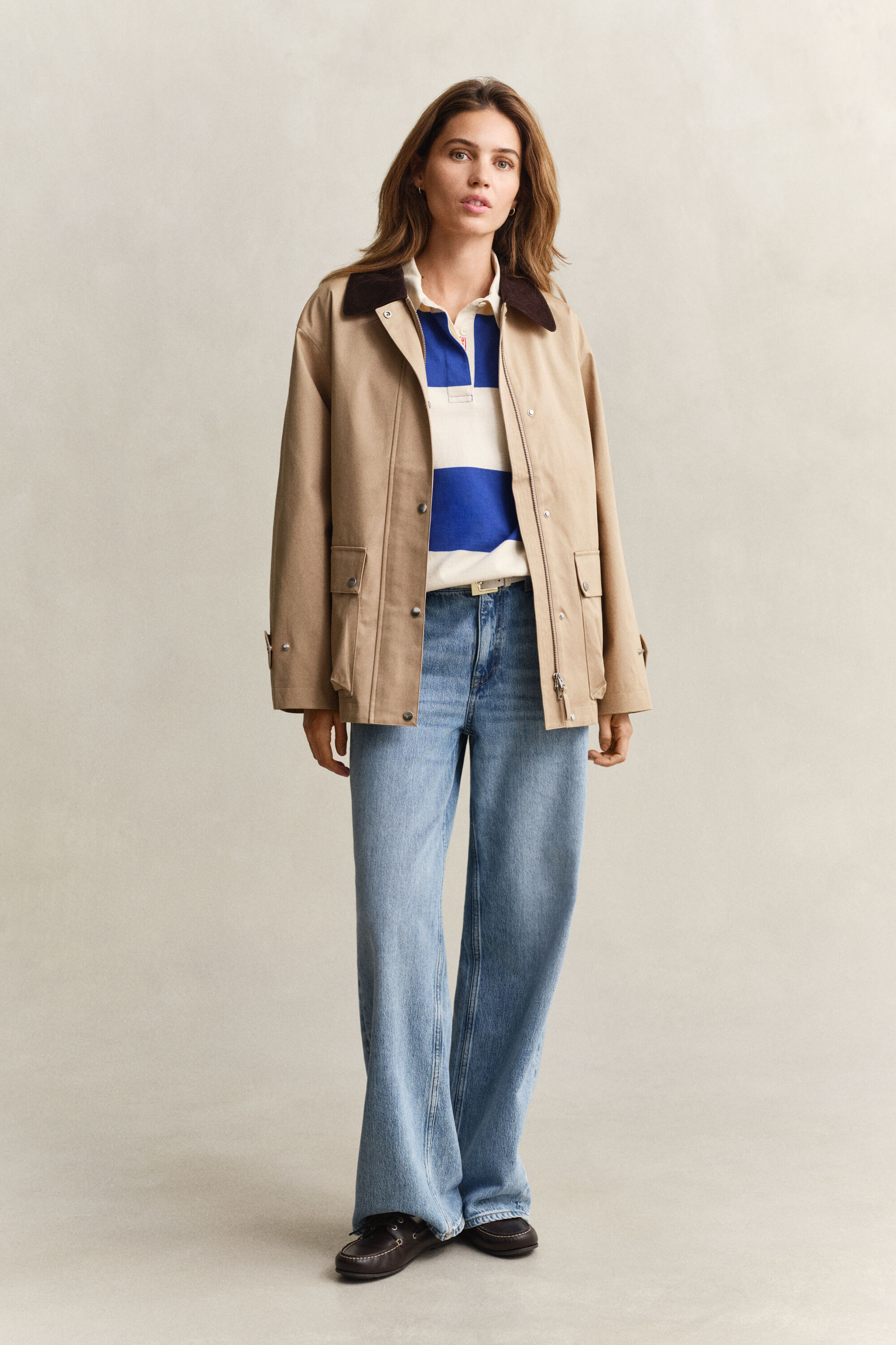 Decker-Jacke aus Baumwolle