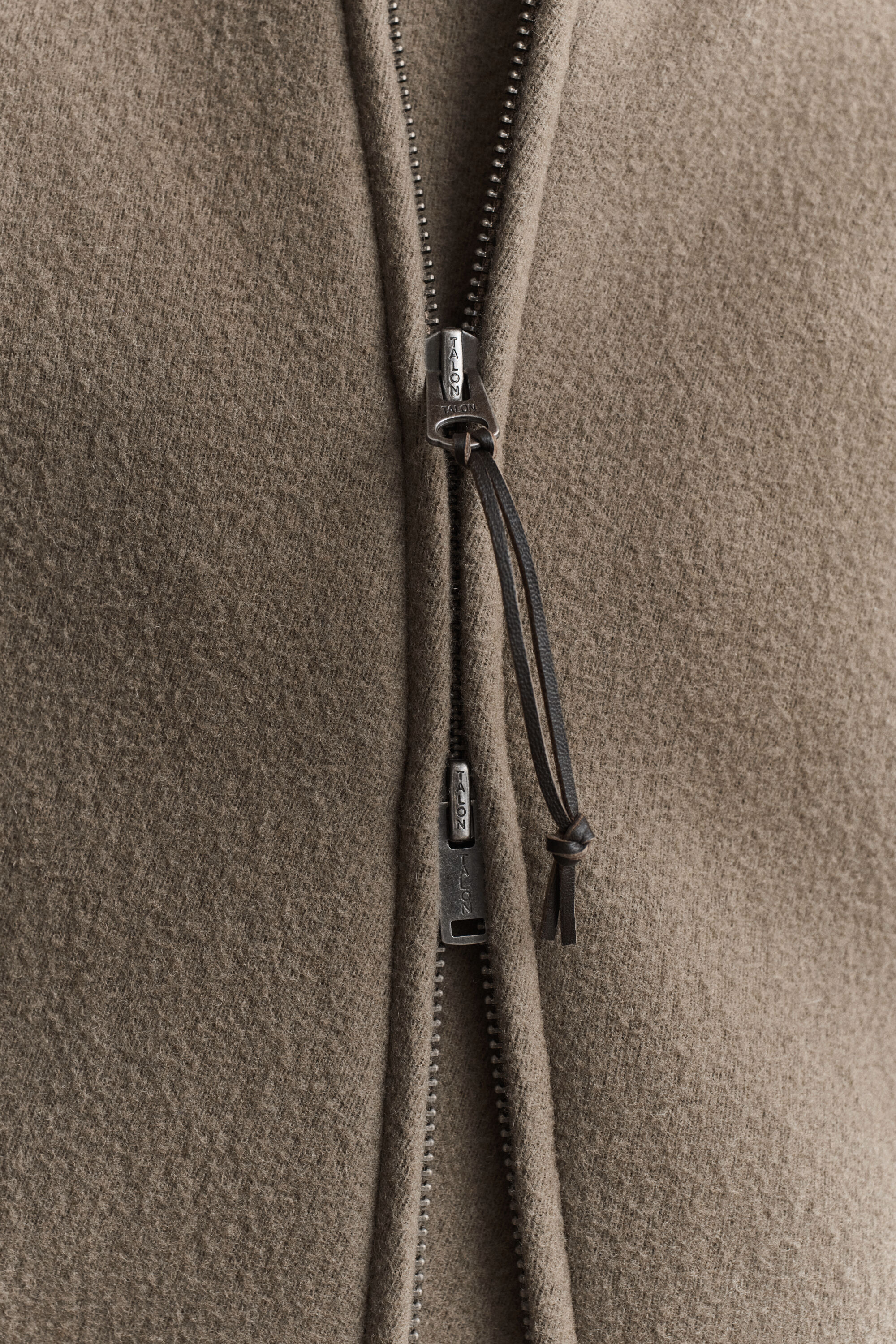 Giacca Aviator in lana e shearling