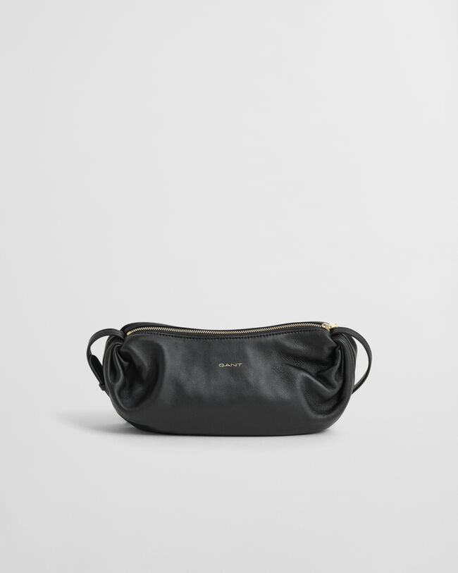 Umhängetasche aus gerafftem Lammleder