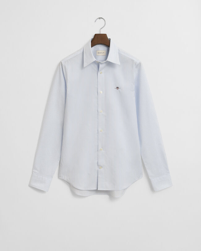 Slim Fit Stretch Popeline Hemd mit Streifen