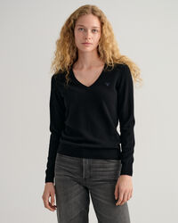 V-Neck Pullover aus Extra Fine Lambswool