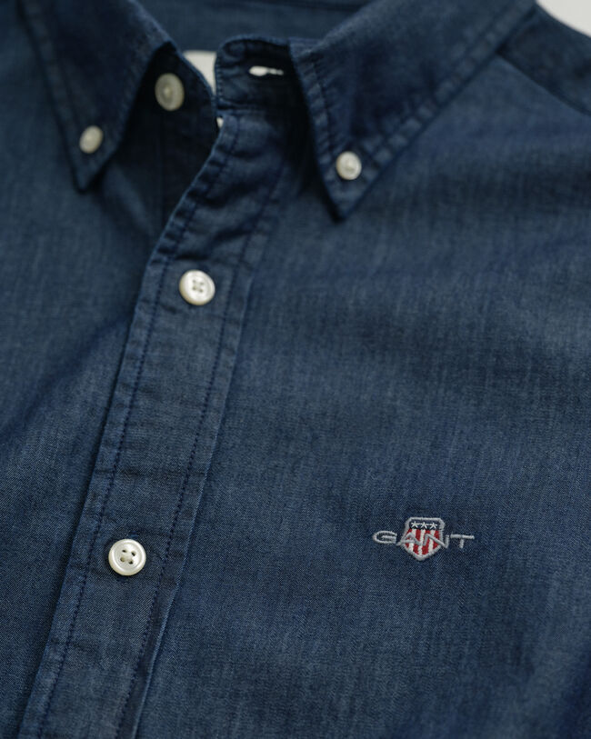 Slim Fit Indigo Hemd