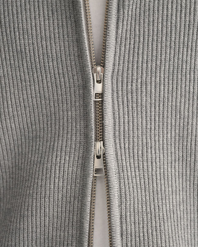 Strickjacke mit gerippter Struktur