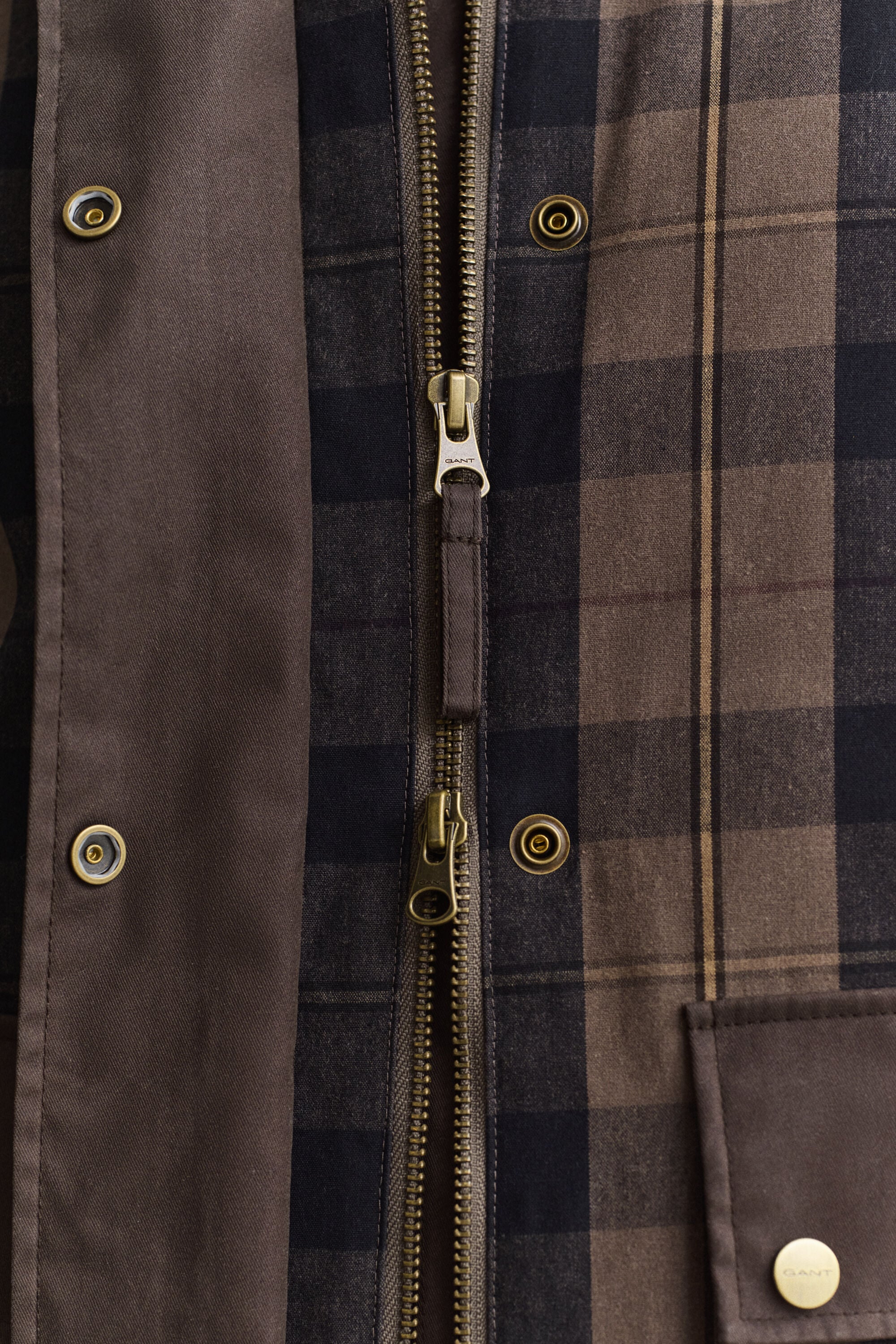 Check Waxed Jacket