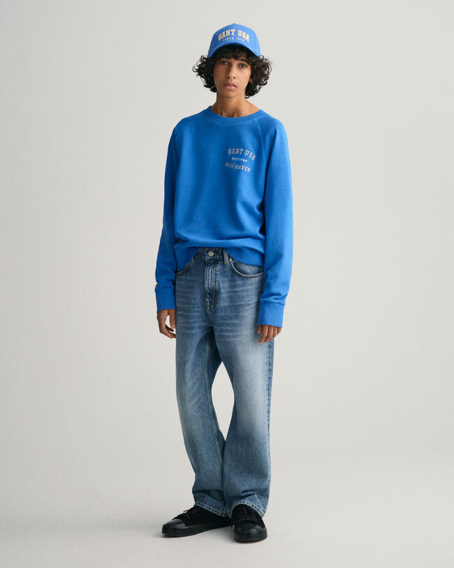 Teen Boys USA Graphic Rundhals-Sweatshirt