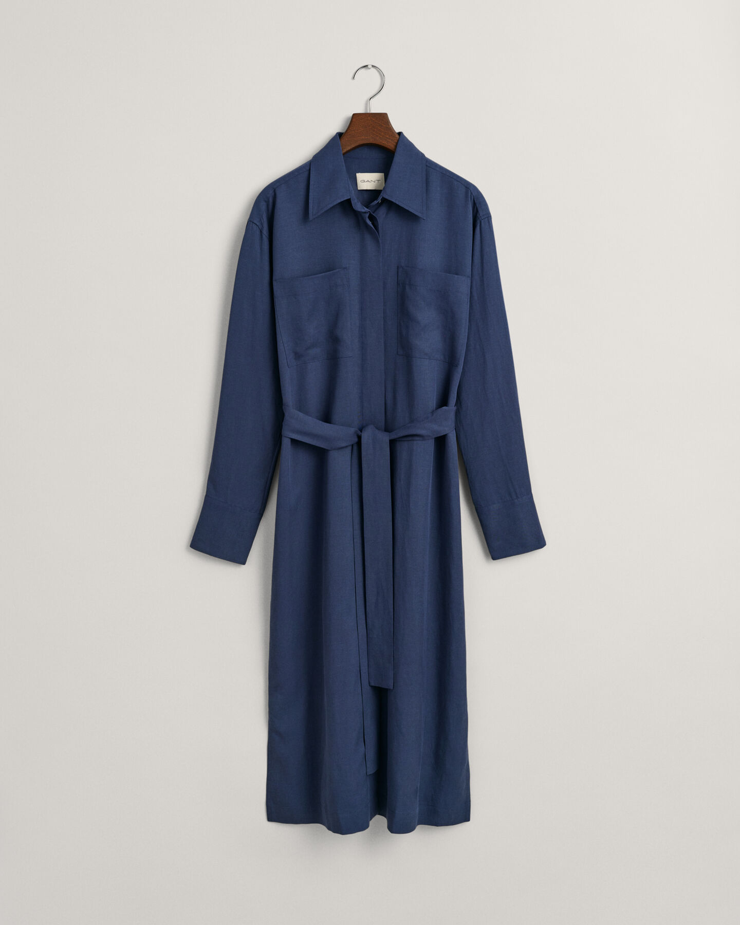 Hemdblusenkleid mit Tasche