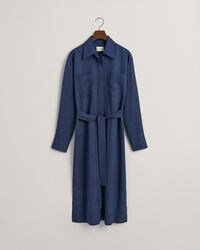 Hemdblusenkleid mit Tasche