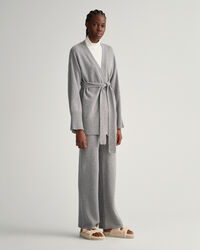 Lounge Wickelstrickjacke