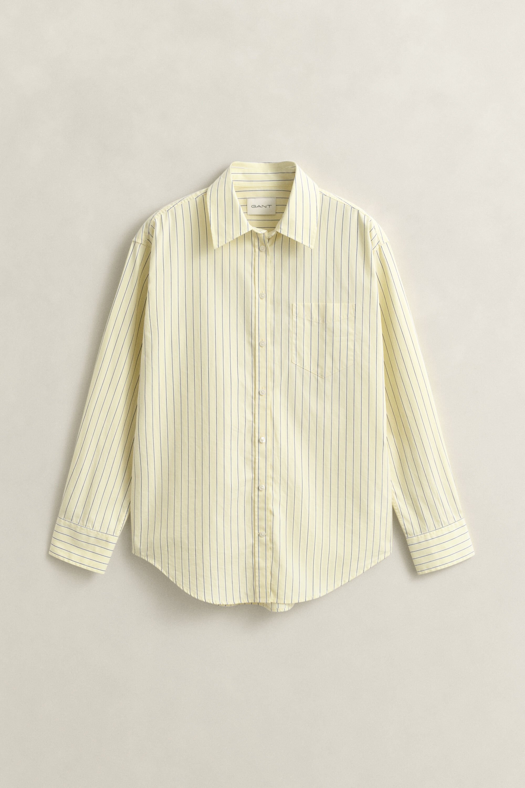 Relaxed Fit Striped Poplin Shirt