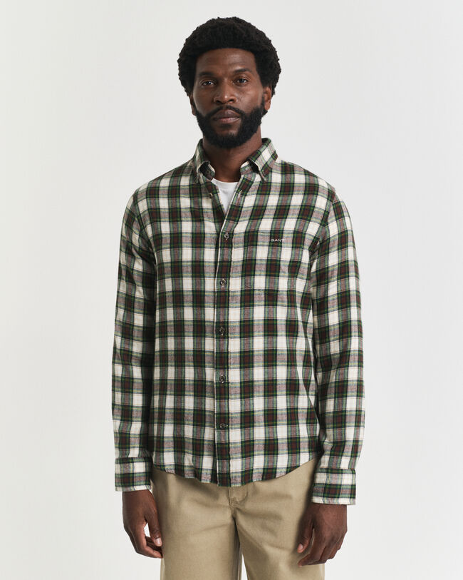 Regular Fit Windblown Flannel Hemd mit Karomuster